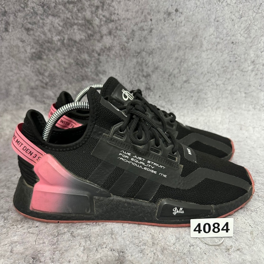 Adidas NMD_R1 V2 D.O.L.L.A. Mens 7.5 Black Damian Lillard Sneakers GY3812 Pink